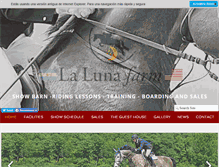 Tablet Screenshot of lalunafarm.com